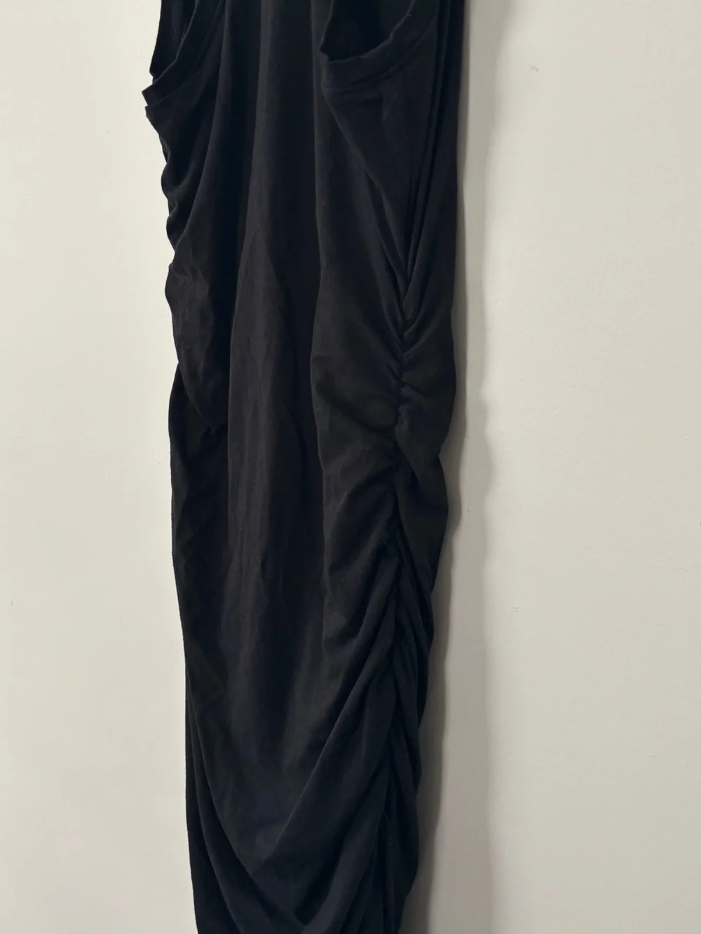 Babaton Aritzia Contour Ruched Racer Mini Dress Hourglass Bodycon  Black Size XS - Picture 10 of 10
